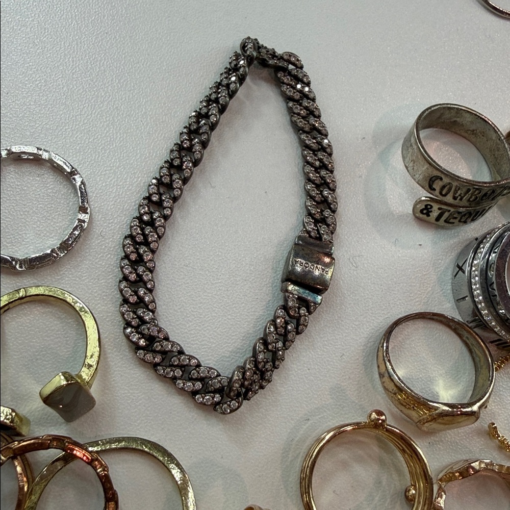 Gold and Silver Bracelet/Ring/Necklace Set - Picture 9 of 9